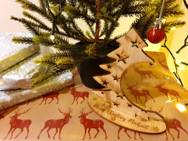 Standing Christmas Tree Bauble Holder - Image 2