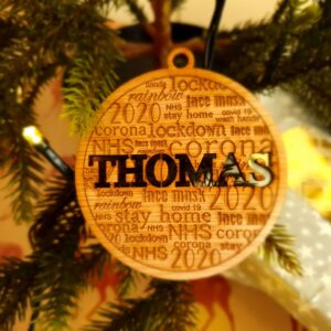 Personalised Lockdown Bauble EsJay London