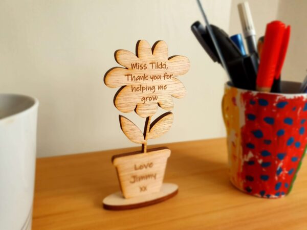 Thank You Teacher - Flower Pot - Image 2