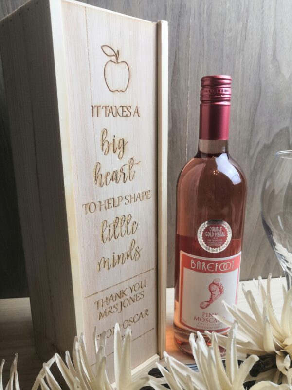 Thank You Teacher - Personalised Wine Box - Image 3