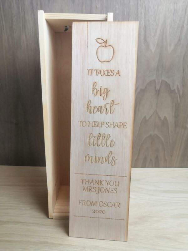Thank You Teacher - Personalised Wine Box - Image 5