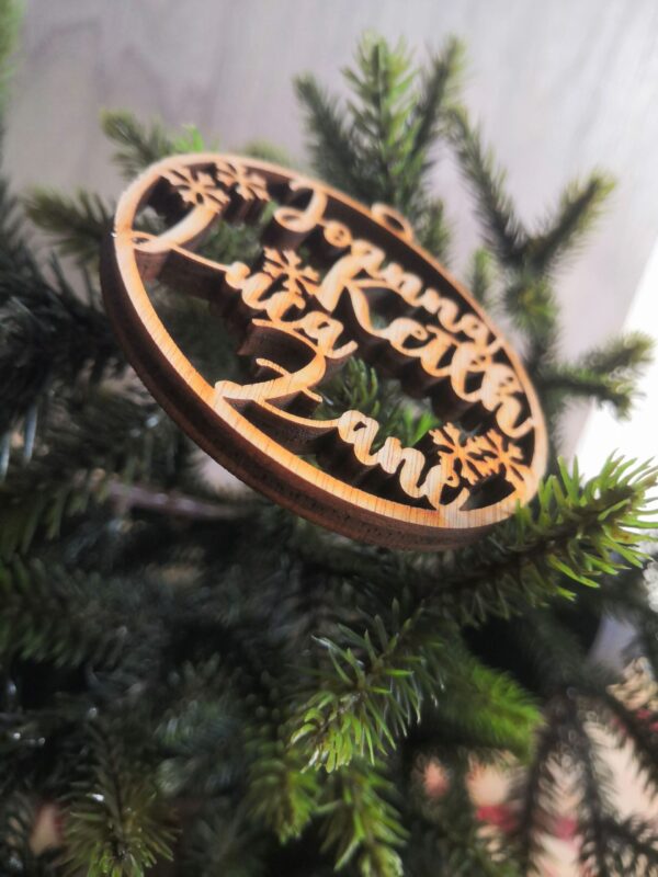 The Family Christmas Bauble - Personalised With Names Of All The Family - Image 3
