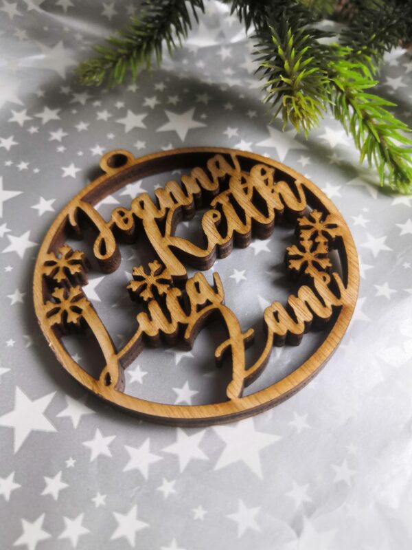 The Family Christmas Bauble - Personalised With Names Of All The Family - Image 5