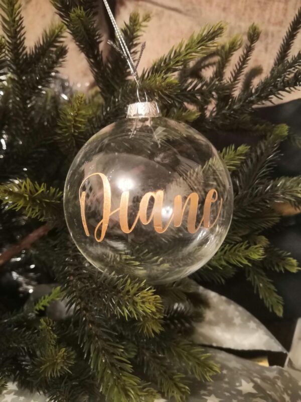 Personalised Engraved Glass Bauble - Image 7