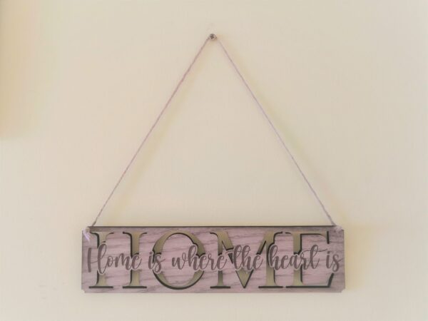 "HOME" Wall Sign/Plaque/Hanging - Image 2