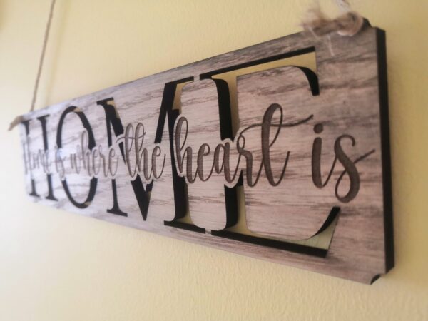 "HOME" Wall Sign/Plaque/Hanging - Image 4