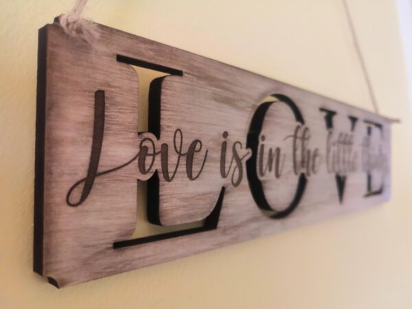 "LOVE" Wall Sign/Hanging/Plaque - Image 2