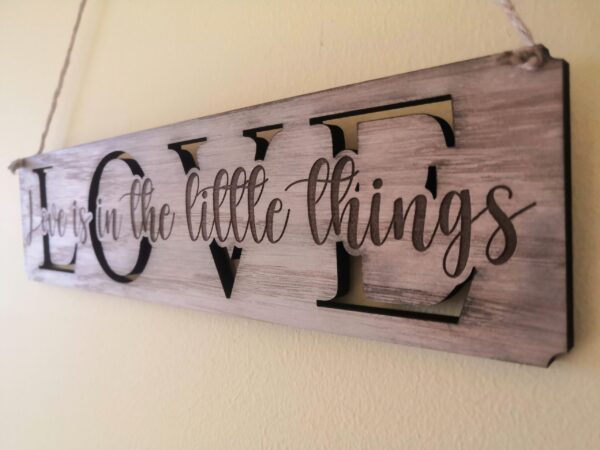 "LOVE" Wall Sign/Hanging/Plaque - Image 3