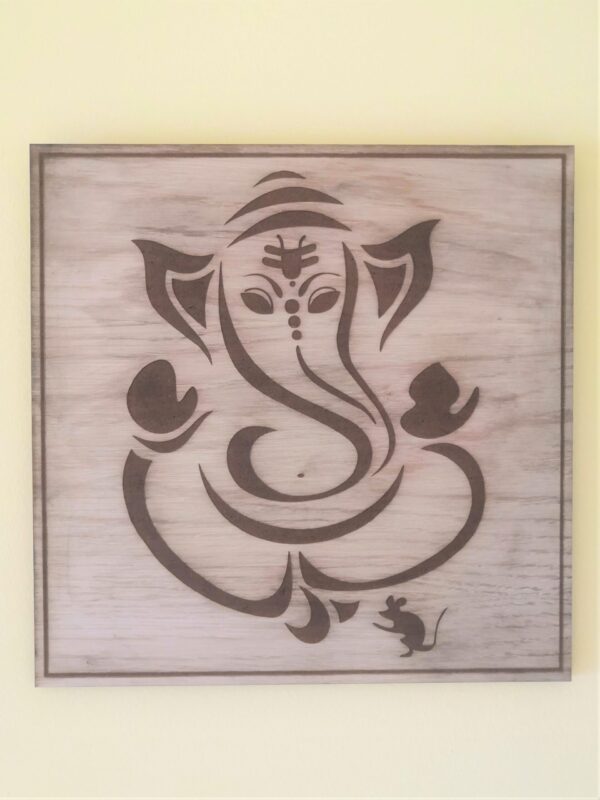 Engraved Ganesh Plaque/Wall Hanging/Welcome