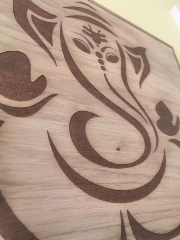 Engraved Ganesh Plaque/Wall Hanging/Welcome - Image 3