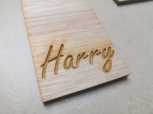 Personalised Wooden Football Crest Bookmarks - Image 3