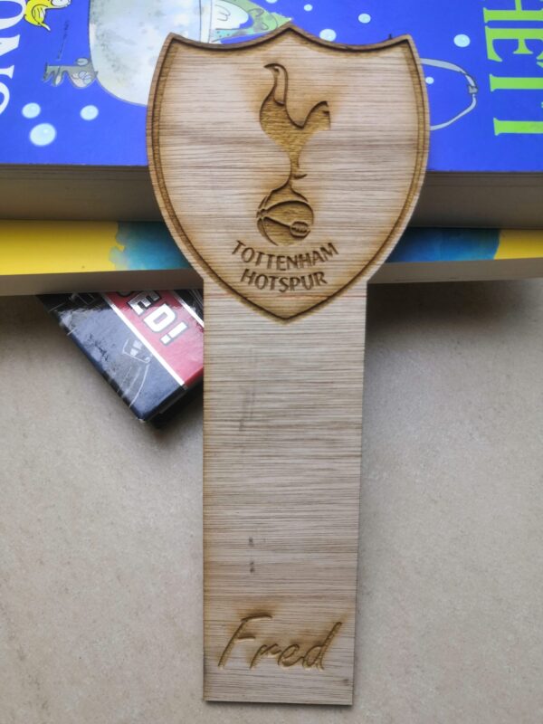 Personalised Wooden Football Crest Bookmarks - Image 9