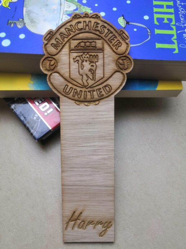 Personalised Wooden Football Crest Bookmarks - Image 8