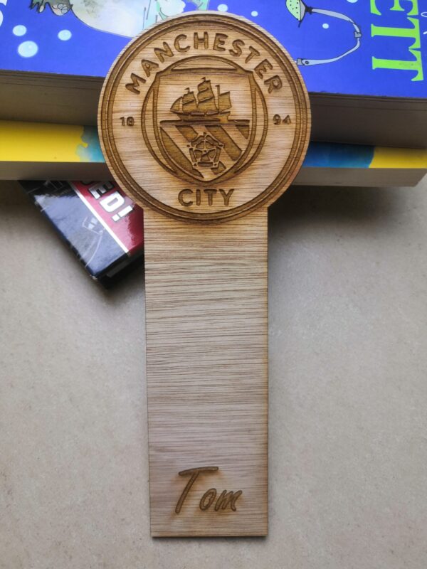 Personalised Wooden Football Crest Bookmarks - Image 7