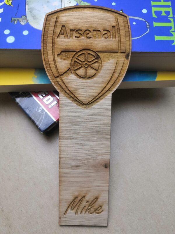 Personalised Wooden Football Crest Bookmarks - Image 6