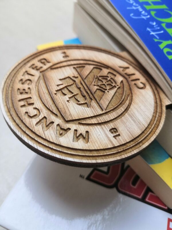 Personalised Wooden Football Crest Bookmarks - Image 4