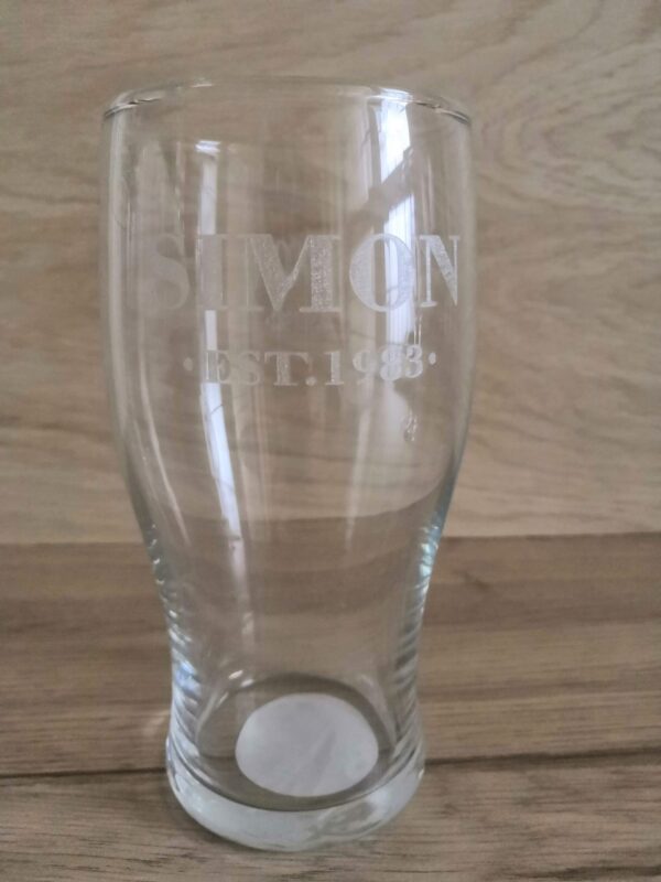 Personalised Engraved Beer Glass