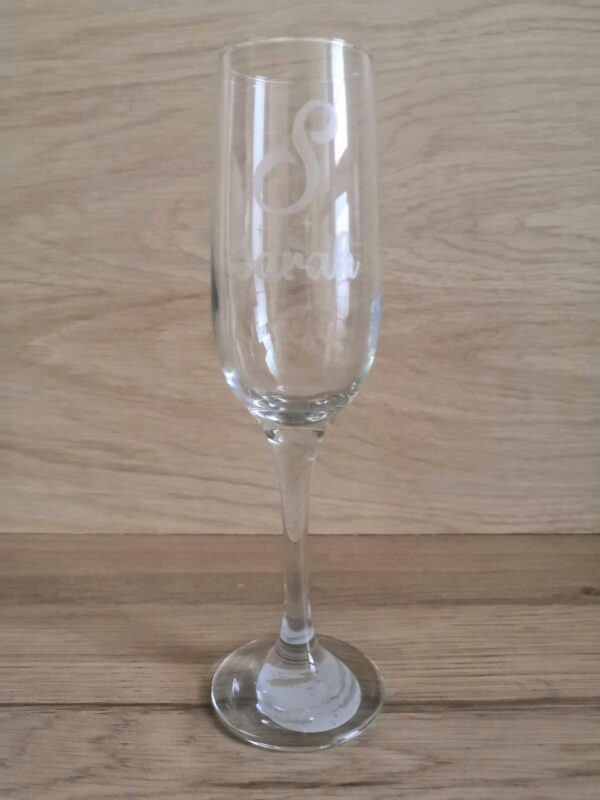 Personalised Engraved Champagne Flute