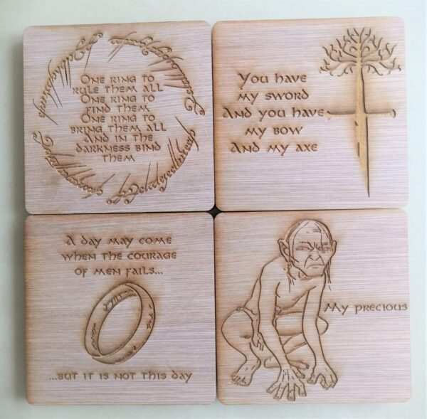 Lord Of The Ring Coaster Set of 4