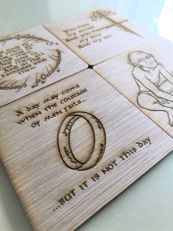 Lord Of The Ring Coaster Set of 4 - Image 2