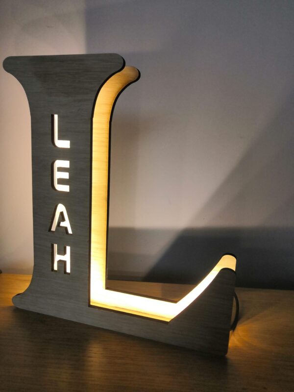 Personalised LED Night Light/Letter Lamps - Free Standing or Hangable - Image 7