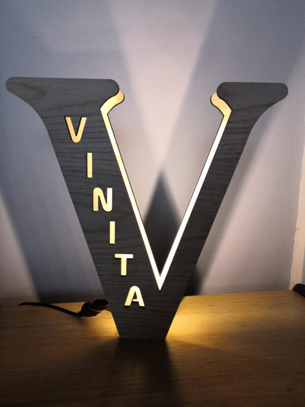 Personalised LED Night Light/Letter Lamps - Free Standing or Hangable - Image 8
