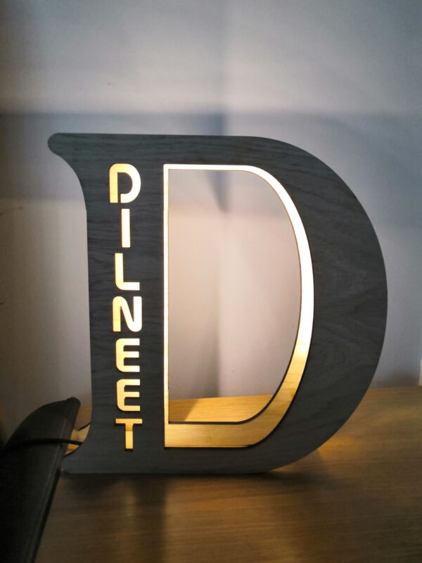 Personalised LED Night Light/Letter Lamps - Free Standing or Hangable - Image 3