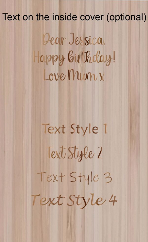 Personalised Bamboo Journal/Notebook with Personalised Engraved Pen Included - Image 8