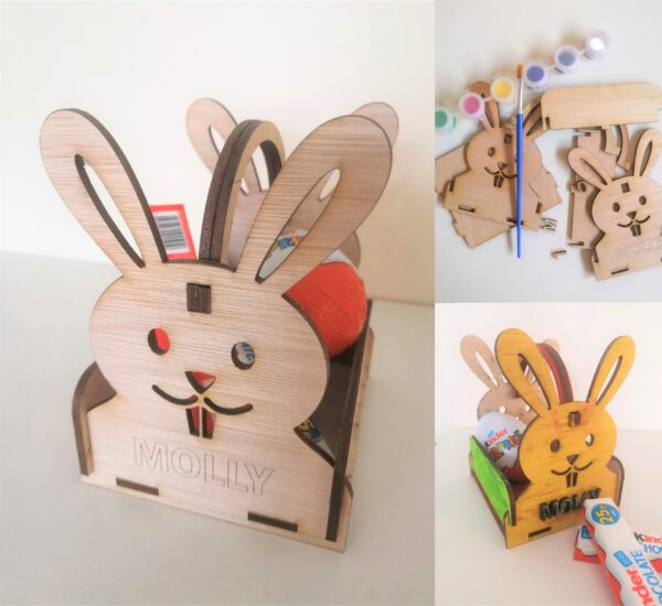 Personalised Make Your Own Easter Egg Holder / Bunny Pen Pot Activity / Easter Crafts for Children / Easter Egg Hunt (Copy)