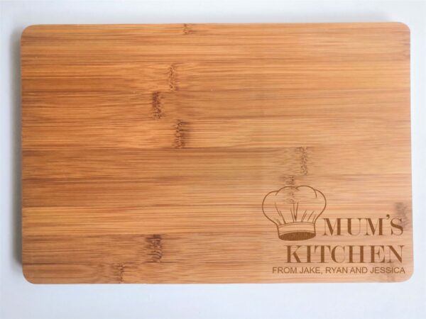Personalised Bamboo Mum's Kitchen Chopping Board - 3 Sizes Available