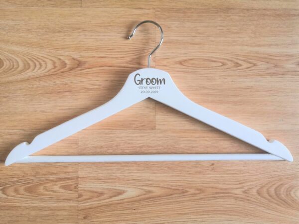 Engraved Wedding Hangers for Bride/Bridesmaid and Groom/Groomsman - Wedding or General Gifting - Image 6