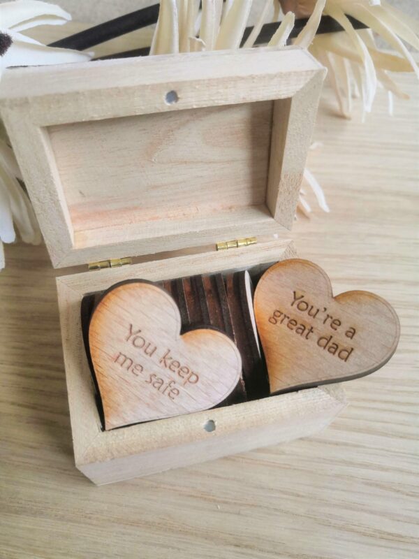 10 Reasons Why I love you/I love you Because with personalised Box and Hearts Included - Image 6