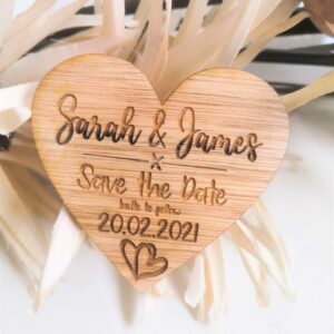 Save The Date Wedding Magnets/Thank you Wedding Magnets - Heart