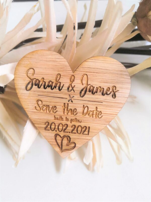 Save The Date Wedding Magnets/Thank you Wedding Magnets - Heart