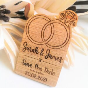 Save The Date Wedding Magnets Wedding Magnets - Rings