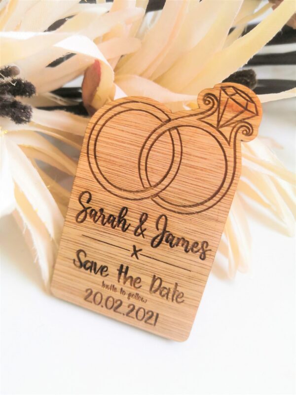 Save The Date Wedding Magnets Wedding Magnets - Rings