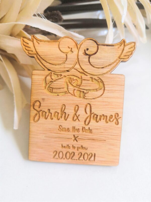 Save The Date Wedding Magnets Wedding Magnets - Doves