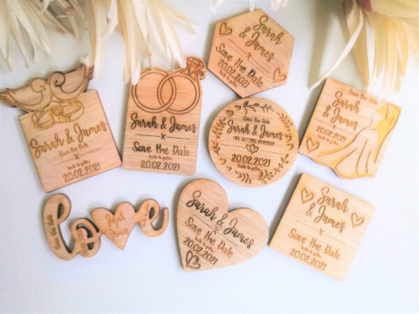 Save The Date Wedding Magnets Wedding Magnets - Love - Image 2