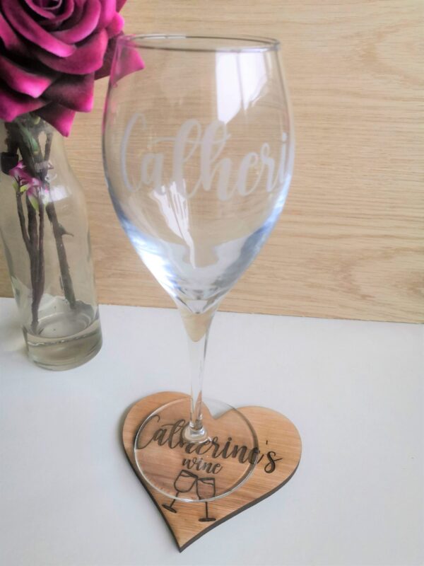 His Beer & Her Wine Personalised Wooden Coaster Set - Image 4
