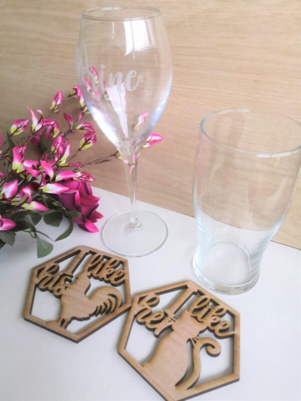 I like His../I like her... Cheeky/Naughty Coaster Set - Image 4