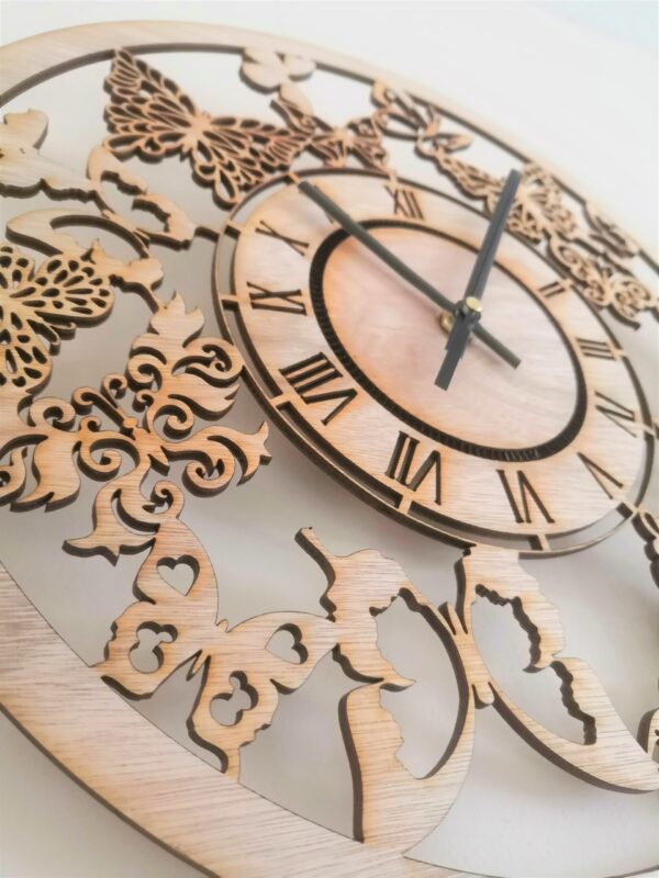 Butterfly Art Wall Clock - Image 7