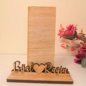 Engraved/Carved Personalised Photo Frame - Love