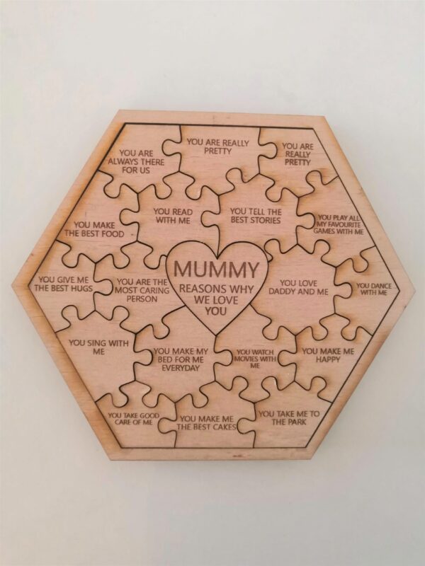 Personalised Reasons Why I/We Love You Puzzle/Jigsaw - 19 Pieces (18 Reasons) - Image 4