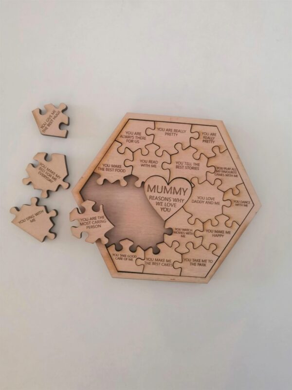 Personalised Reasons Why I/We Love You Puzzle/Jigsaw - 19 Pieces (18 Reasons) - Image 2