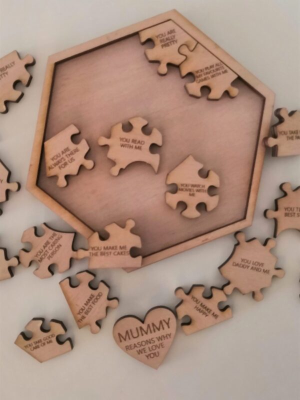 Personalised Reasons Why I/We Love You Puzzle/Jigsaw - 19 Pieces (18 Reasons) - Image 3
