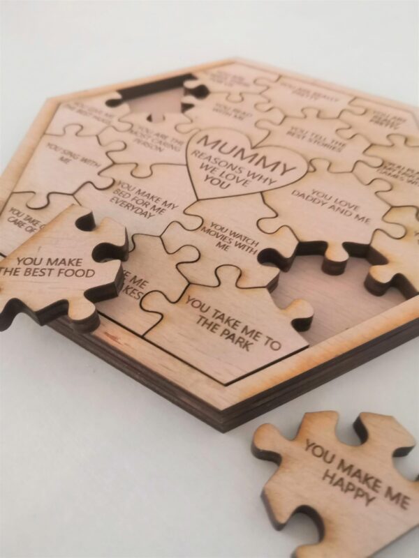 Personalised Reasons Why I/We Love You Puzzle/Jigsaw - 19 Pieces (18 Reasons) - Image 5