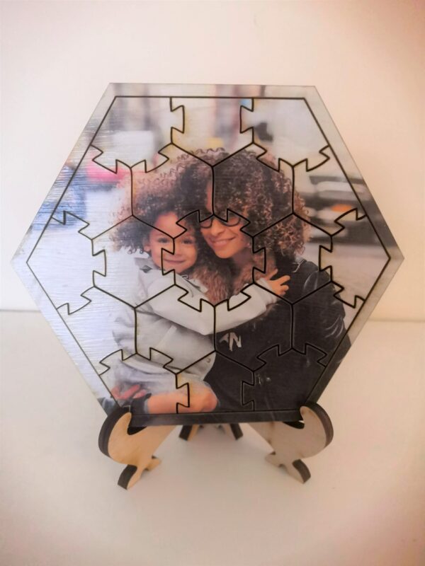 Complete Gift Box Hexagonal Photo Puzzle/Jigsaw - Image 6