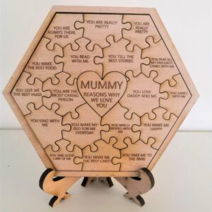 Personalised Reasons Why I/We Love You Puzzle/Jigsaw - 19 Pieces (18 Reasons)