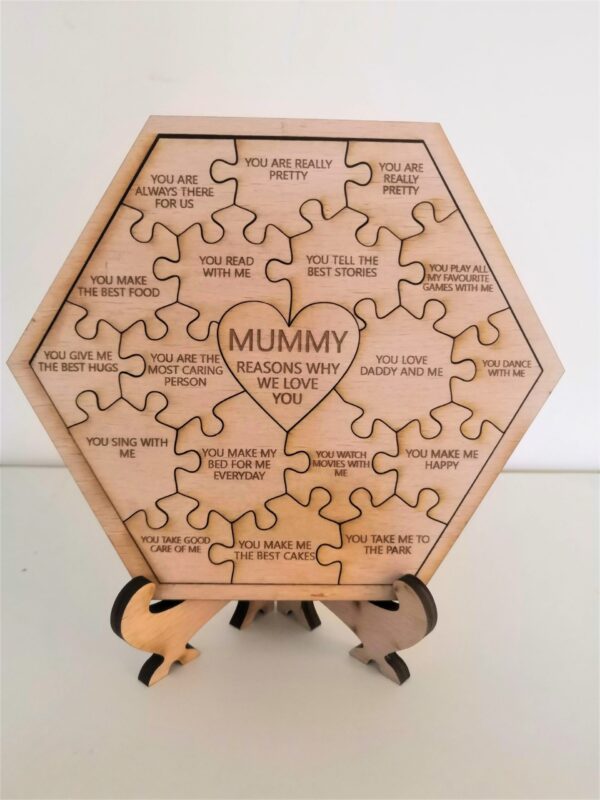 Complete Gift Box Hexagonal Photo Puzzle/Jigsaw - Image 7