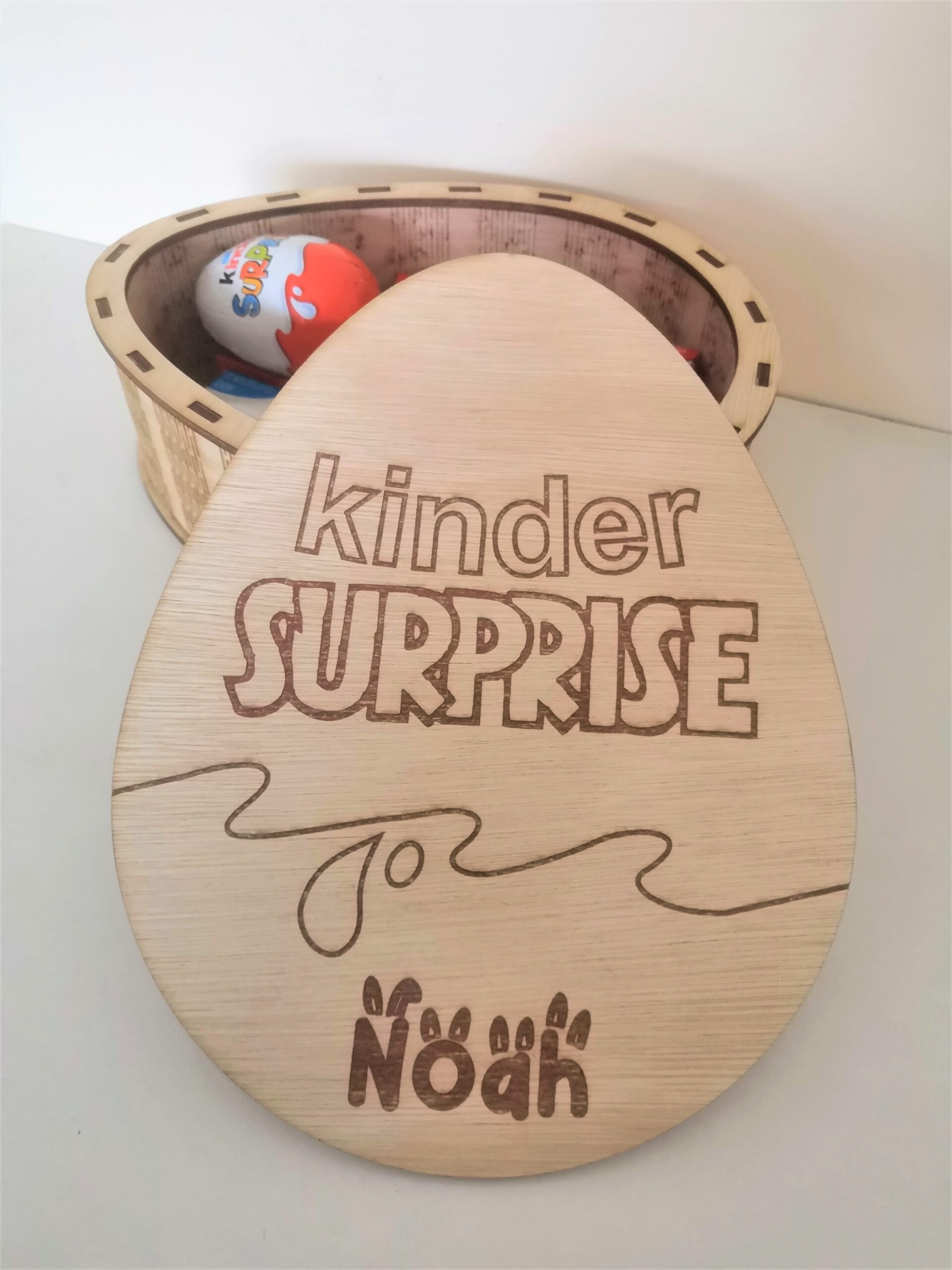 Personalised Kinder Surprise Egg Box
